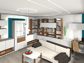 3D-Wohnzimmer